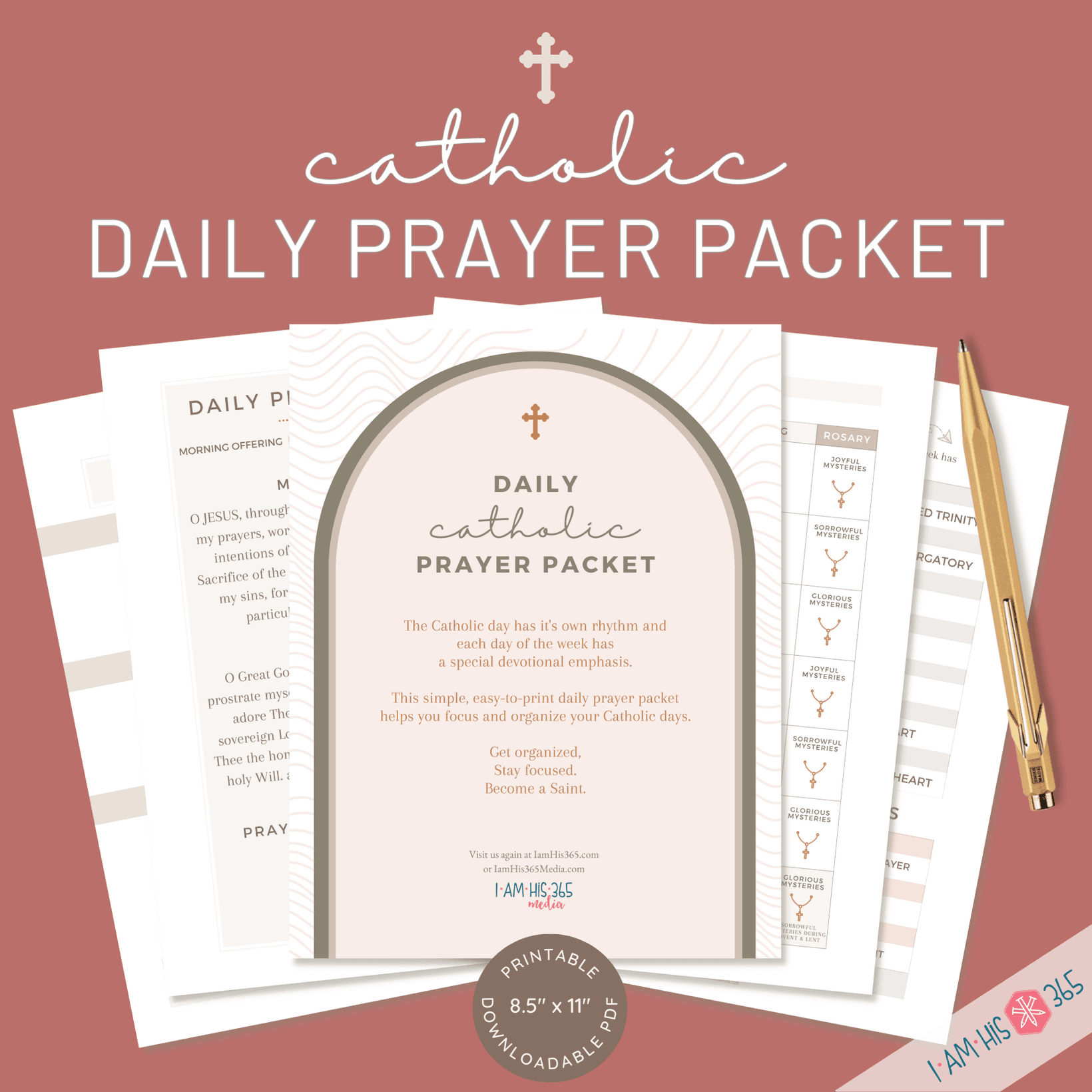 Catholic Kid's Prayer Cards | Catholic Prayers for Chi