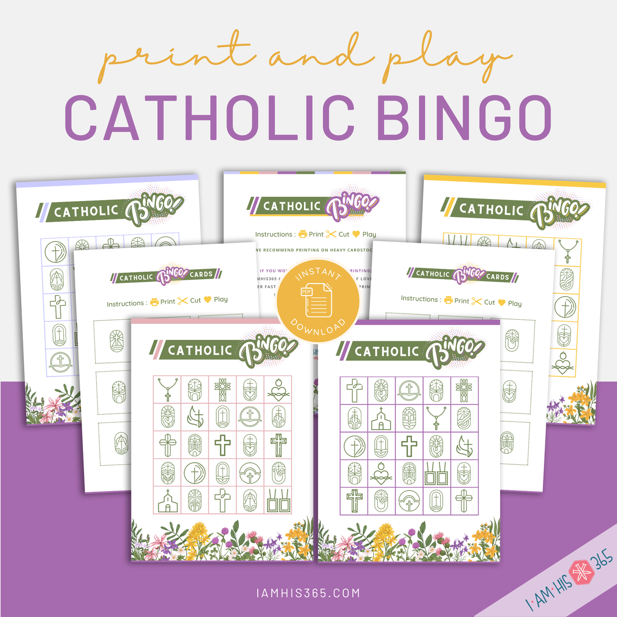 Printable Catholic Bingo Catholic Game Catechism A