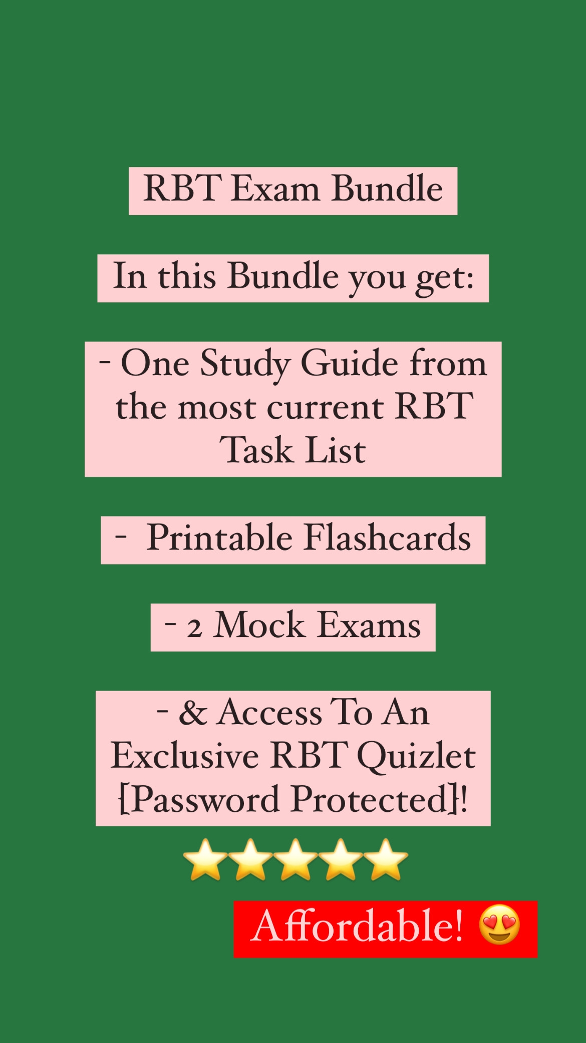 RBT Exam Bundle