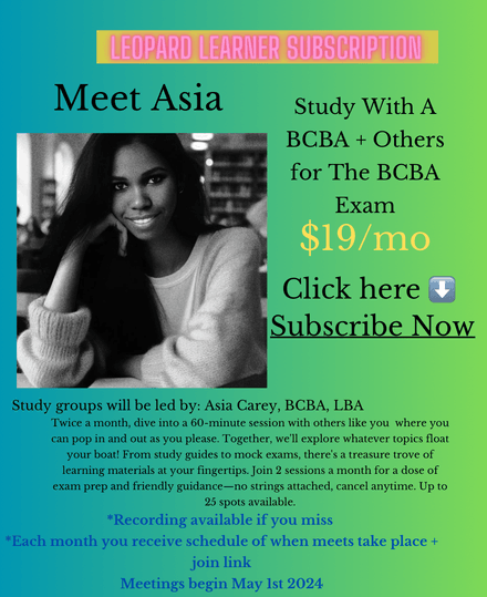Leopard Learner Subscription - Study With A BCBA + Others for The BCBA Exam
