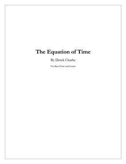 The Equation of Time (Bass Flute and Guitar)
