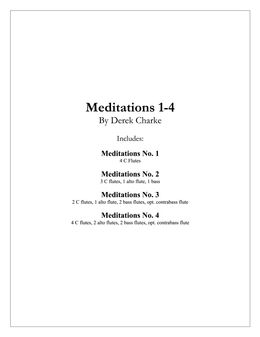 Meditations 1-4 Bundle