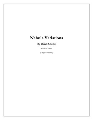 Nebula Variations [Original Version] (Solo Violin)
