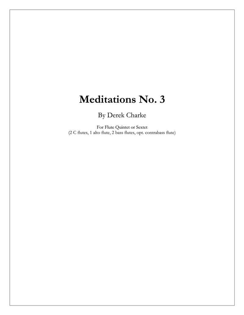 Meditations No. 3