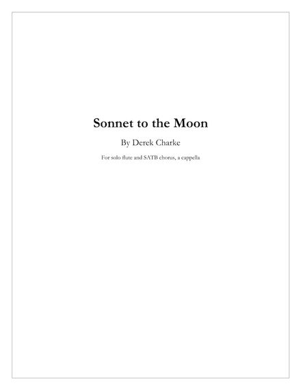 Sonnet to the Moon