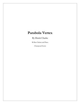 Parabola Vertex (Bass Clarinet in Bb and Piano)