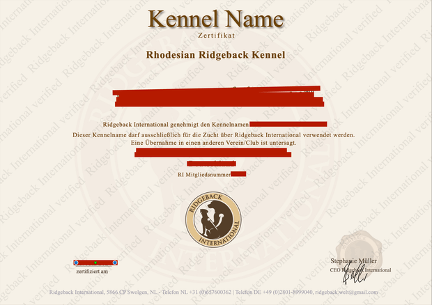 Kennelregistration