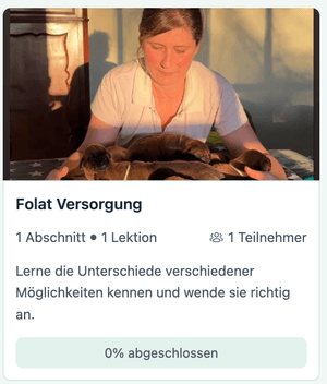 Kurs zum Thema Folat