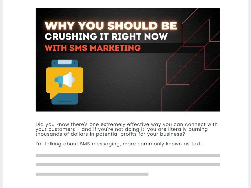 Why You Should Be Crushing It Right Now With SMS Marketing