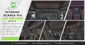 Interior Scania RJL V8 ETS 2 #38 OTHER COLORS