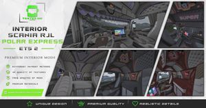 Interior Scania RJL Polar Express ETS 2 #40 OTHER COLORS