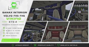 SANAX Interior Volvo FH5 FH6 VIKING ETS 2 #6 OTHER COLORS