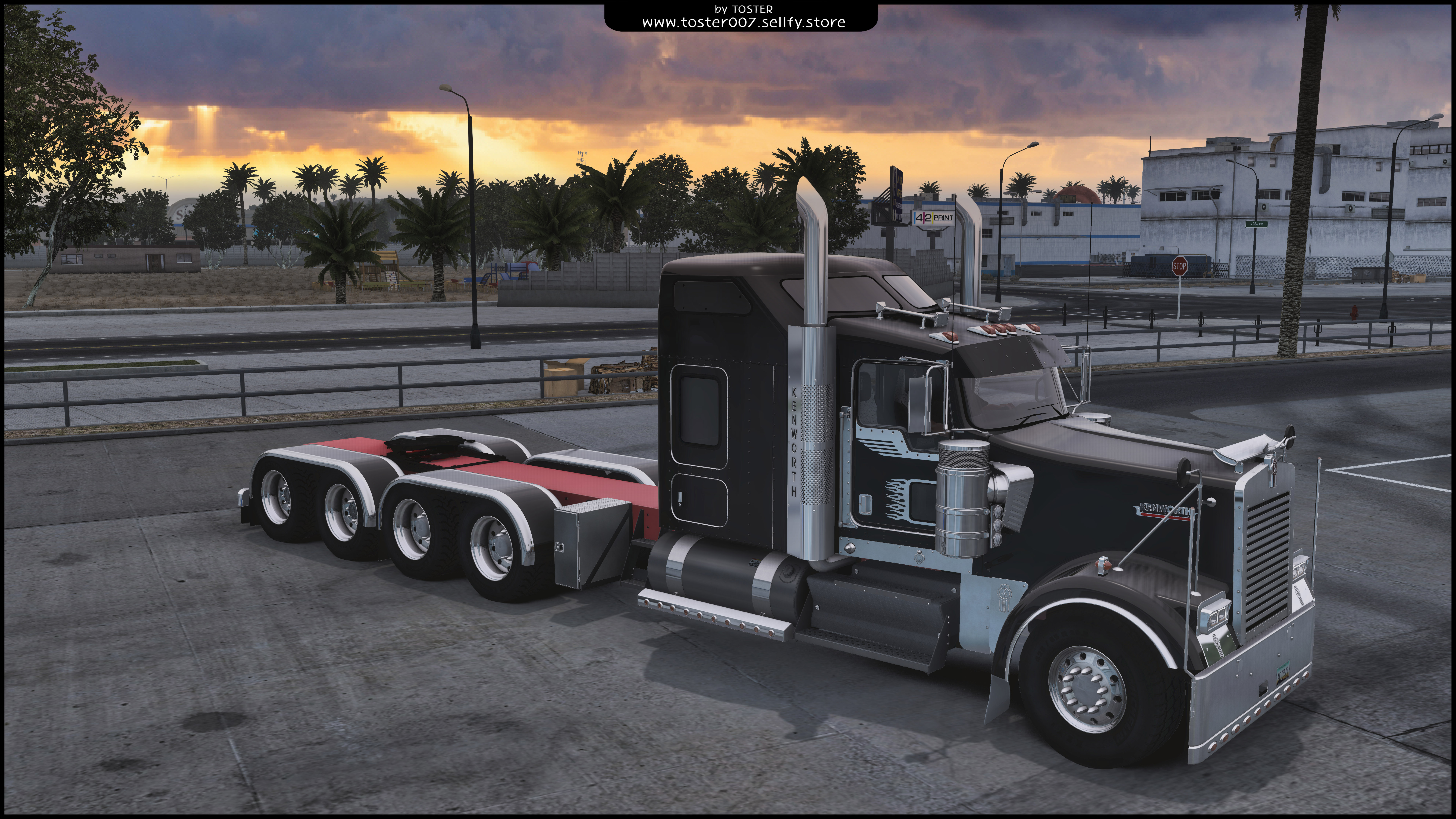 Custom / Heavy Haul Chassis Mod For Kenworth W900