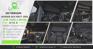 Interior Scania S/R Next Gen Holland V8 ETS 2 #83 OTHER COLORS