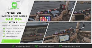 Interior Dashboard Table DAF XG ETS 2