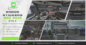 Window Stickers Mod Pack ETS 2