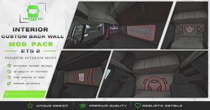 Interior Custom Back Wall Mod Pack ETS 2