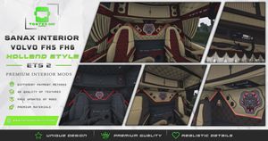 SANAX Interior Volvo FH5 FH6 Holland Style ETS 2 #5 OTHER COLORS