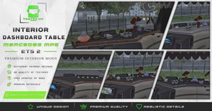 Interior Dashboard Table Mercedes Actros MP5 ETS 2