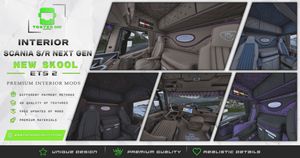 Interior Scania S/R Next Gen NEW SKOOL ETS 2 #87 OTHER COLORS
