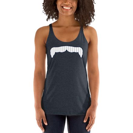 Pinstripe Mustache Women&#x27;s Tank