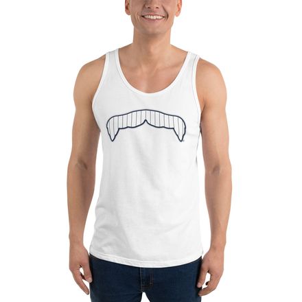 Pinstripe Mustache Men&#x27;s Tank