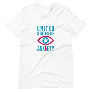  United States of Anxiety Retro Style T-shirt 