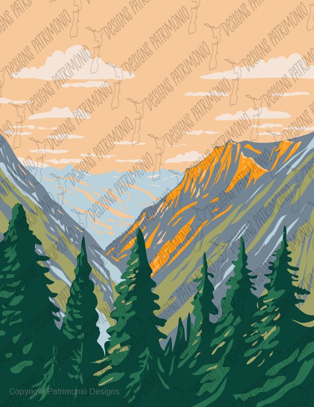 The Stephen Mather Wilderness Located Within North Cascades National Park WPA Poster