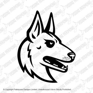 Belgian Malinois Belgian Shepherd Dog Mascot Black and White