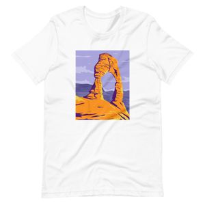 T-shirt Delicate Arch Freestanding Natural Arch in Arches National Park Moab Grand County Utah WPA  