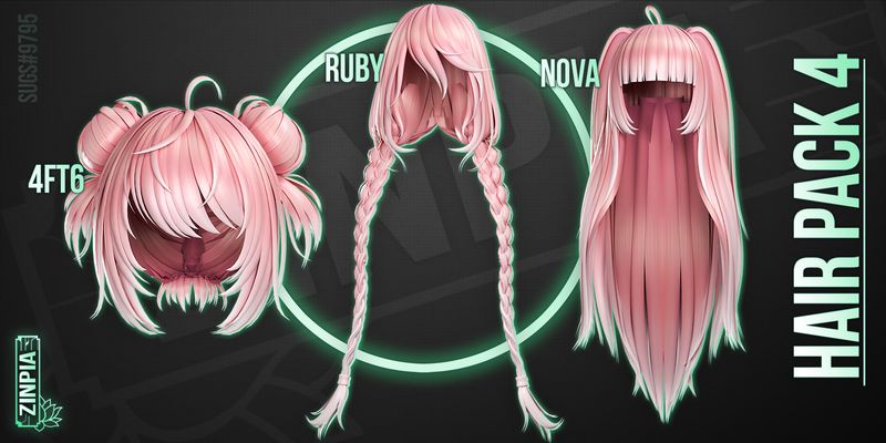 Female Hair Pack 4 Female Hair Pack 4