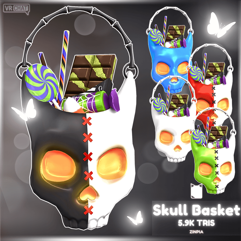 Skull Candy Basket