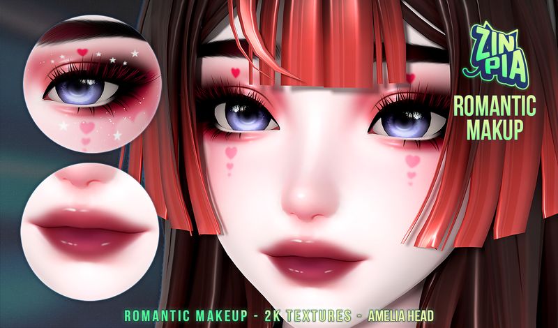 Romantic Makeup Amelia Head