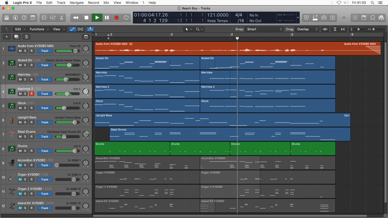  Logic Pro Template BEACH BOY (Quirky and Playful Carnival Funfair Instrumental Music) Jon Brooks