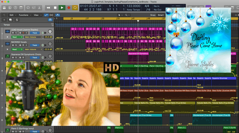 POP SONGS BUNDLE - Logic Pro Download Templates (7 Templates) Jon Brooks Music Production