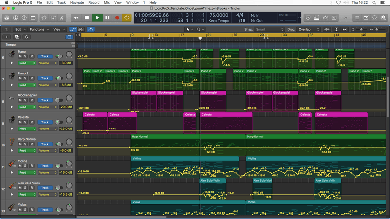  ORCHESTRAL BUNDLE Download Logic Pro Templates (20 Templates) Jon Brooks Film Composer