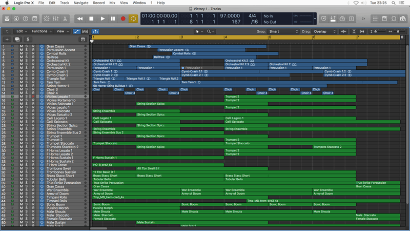  ORCHESTRAL BUNDLE Download Logic Pro Templates (20 Templates) Jon Brooks Film Composer