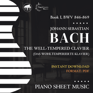 The Well-Tempered Clavier (Piano Sheet Music) Johann Sebastian Bach Notation - Digital Download