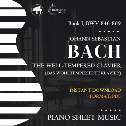 The Well-Tempered Clavier (Piano Sheet Music) Johann Sebastian Bach Notation - Digital Download