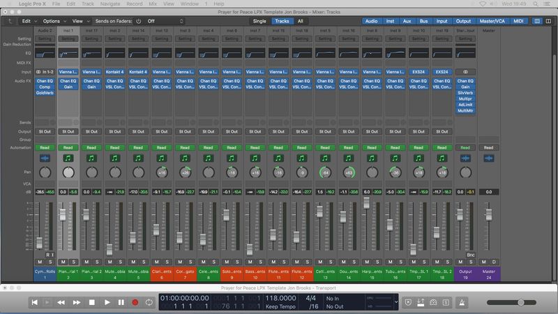 Logic Pro Template Download 🎵 PRAYER FOR PEACE 🎵 Sentimental, Sad, Emotional Piano with Orchestra
