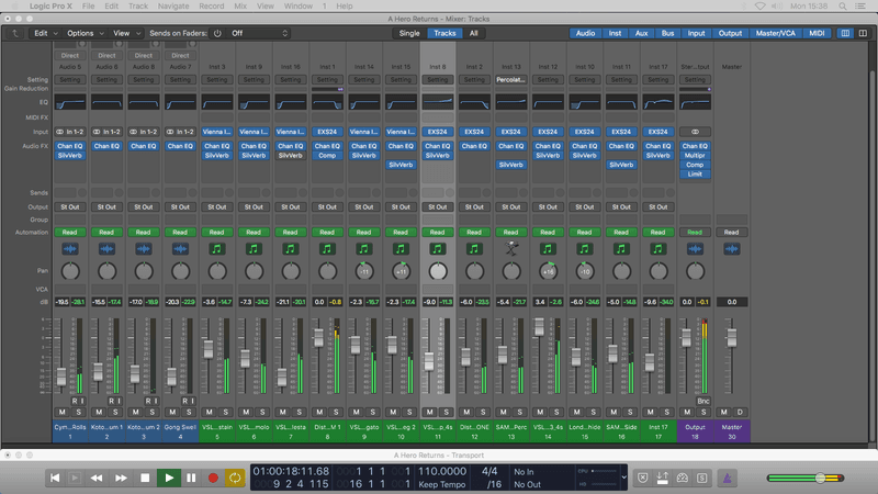 Logic Pro Template Download 🎵 A HERO RETURNS (Dramatic Orchestral Template) Jon Brooks Film Music