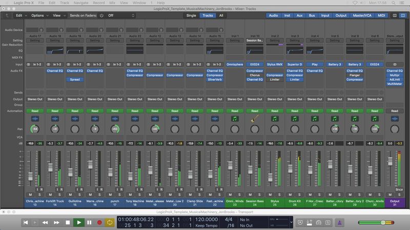Logic Pro Template Download MUSICAL MACHINERY (Dramatic Sci-Fi Factory Music) Jon Brooks Composer