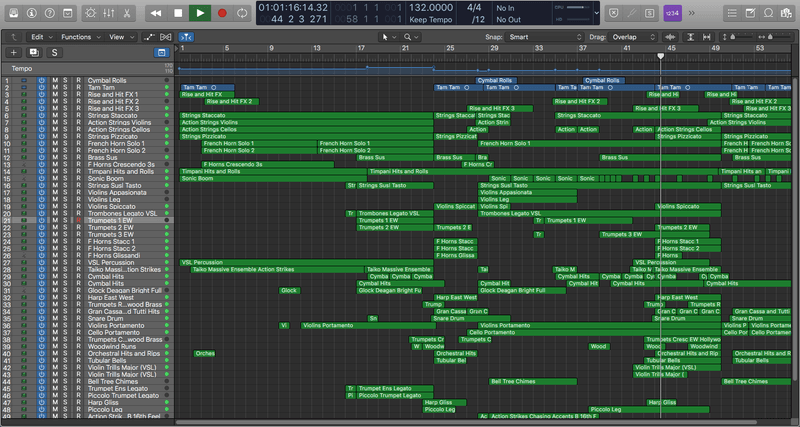 The Warrior - Logic Pro Template - Jon Brooks (Epic Orchestral Film Music Soundtrack)