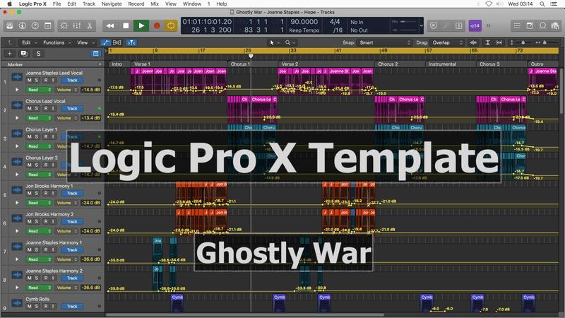 POP SONGS BUNDLE - Logic Pro Download Templates (7 Templates) Jon Brooks Music Production