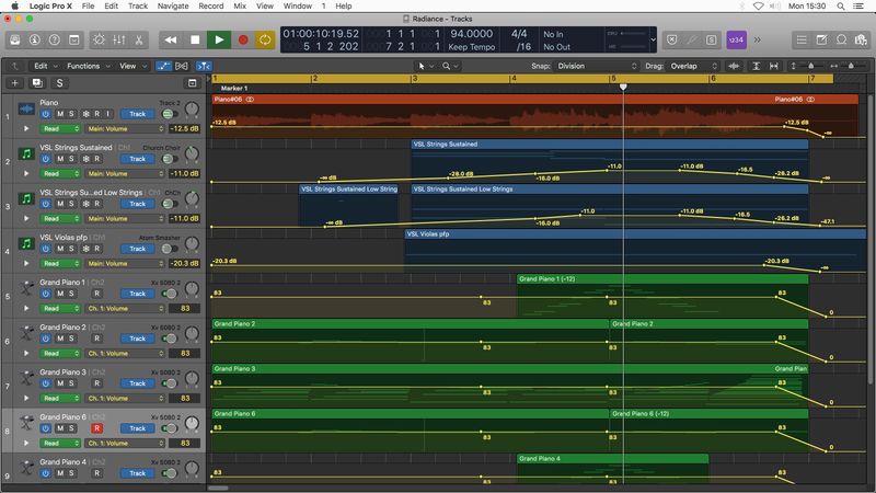 Logic Pro Project Template Download RADIANCE (Piano and Strings) Jon Brooks Music