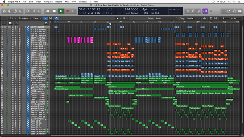 POP SONGS BUNDLE - Logic Pro Download Templates (7 Templates) Jon Brooks Music Production