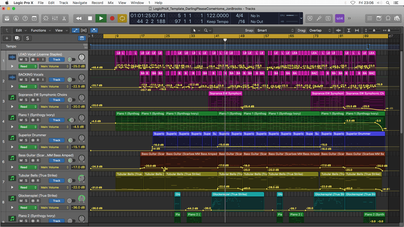 Logic Pro Template Download DARLING PLEASE COME HOME (Joanne Staples) Christmas Pop Song