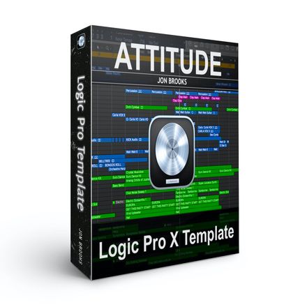 Download Logic Pro Template ATTITUDE (Electro-Funk Pop Dance Music) Jon Brooks Composer