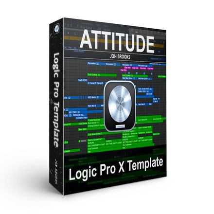 Download Logic Pro X Template ATTITUDE (Electro-Funk Pop Dance Music) Jon Brooks Composer