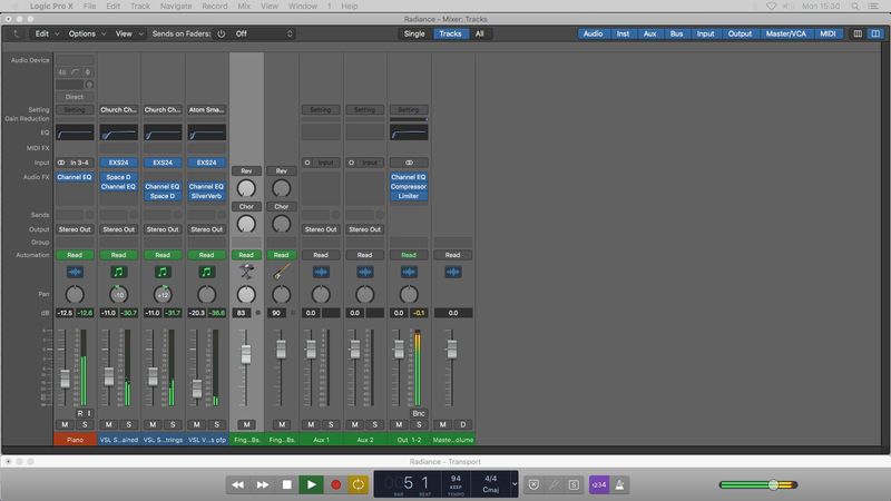 Logic Pro Project Template Download RADIANCE (Piano and Strings) Jon Brooks Music